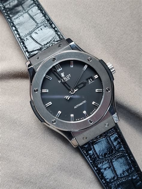 hublot classic fusion 42mm size log to log|Personal Review: Hublot Classic Fusion Titanium 42mm.